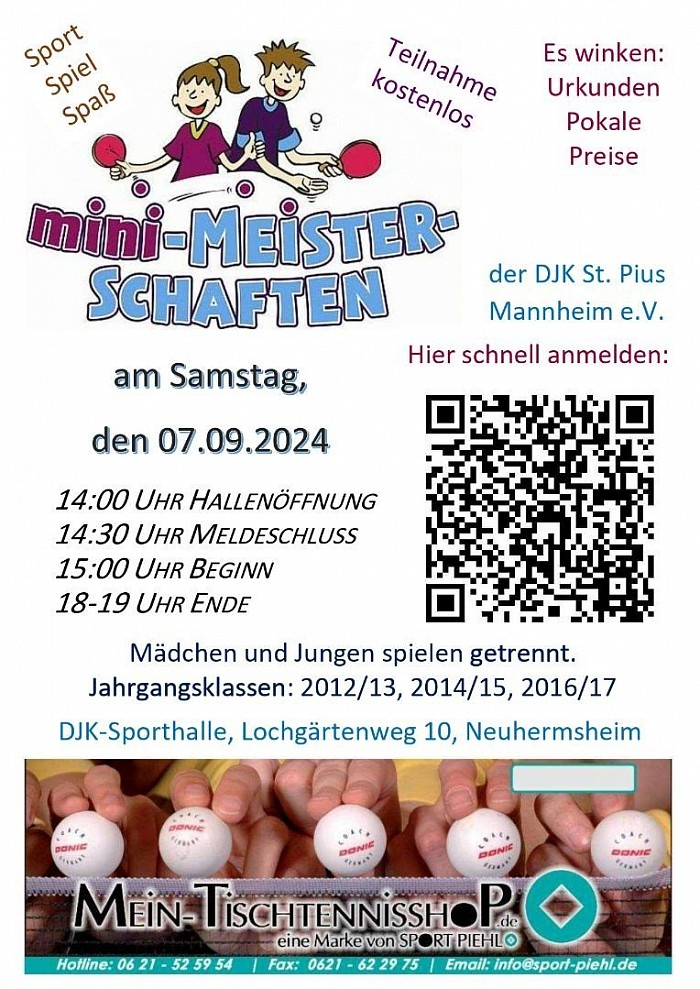 Ausschreibung mini-Meisterschaft 2024